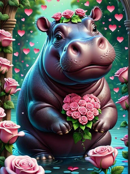 Hippo | Diamond Painting