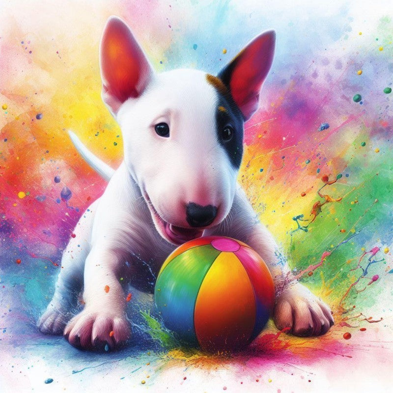 English Bull Terrier Dog | Diamond Painting