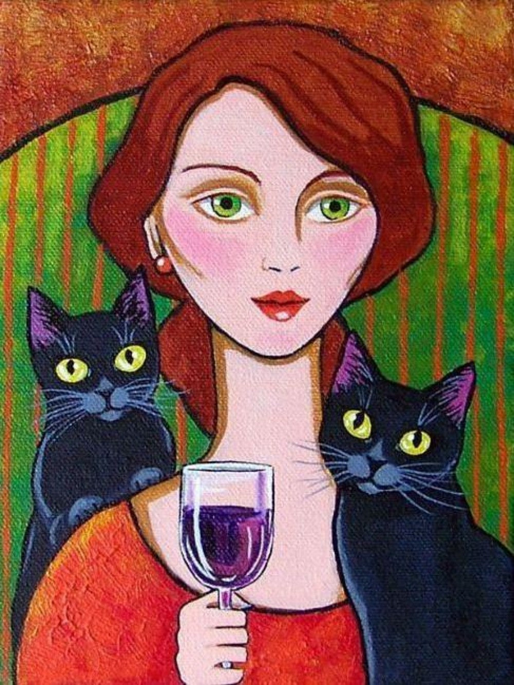 Cat Lady | Diamond Painting