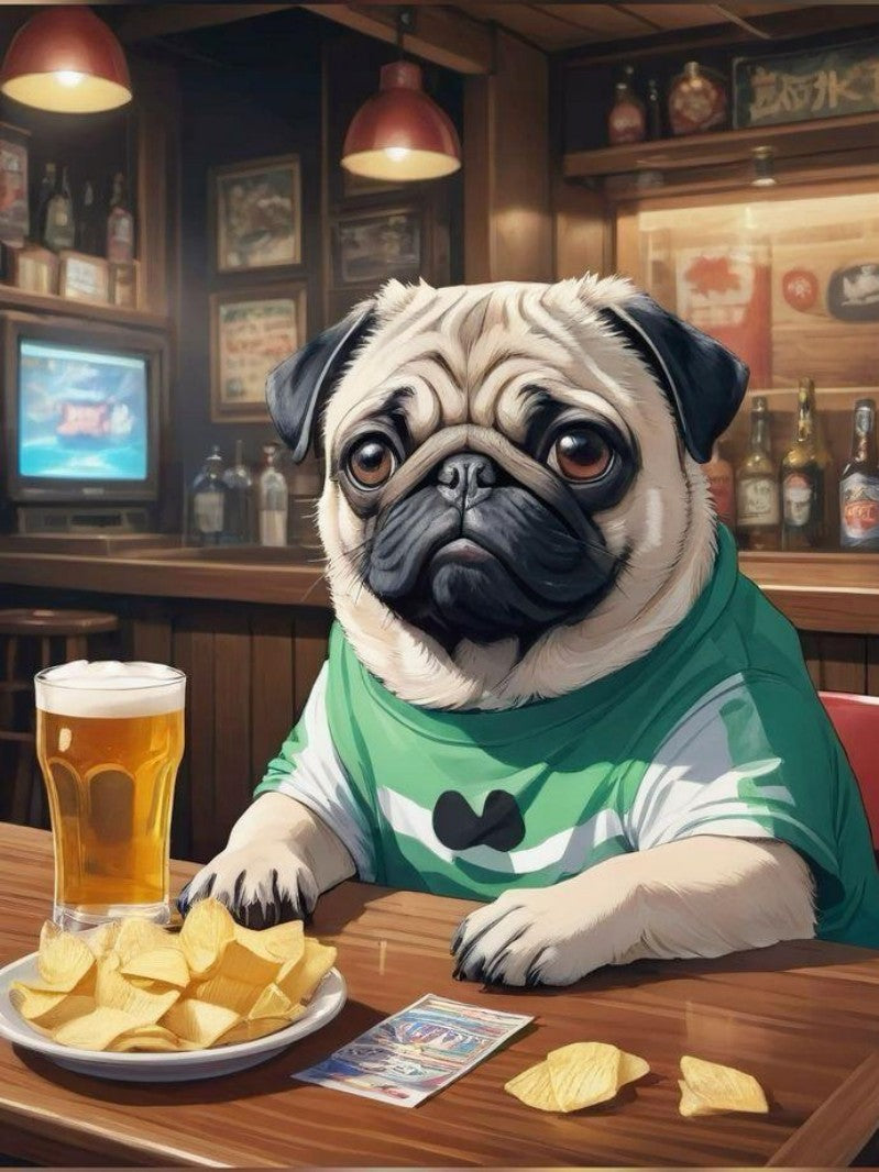 Dog Pug | Diamond Painting