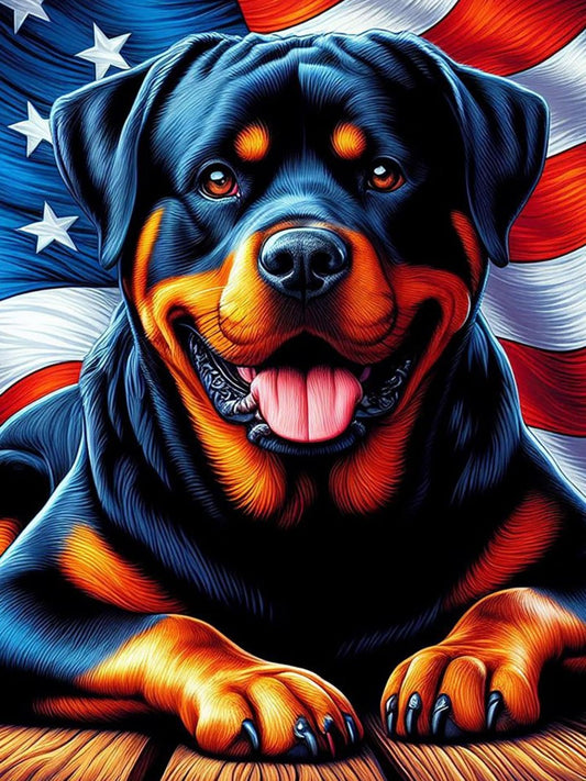 Rottweiler Dog | Diamond Painting