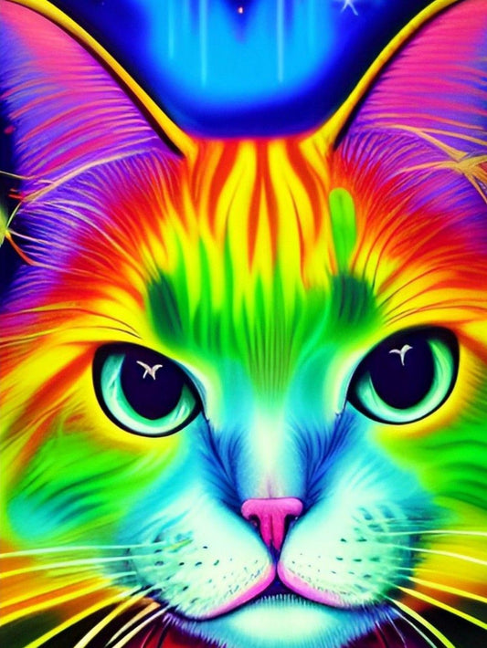 Colorful Cat | Diamond Painting