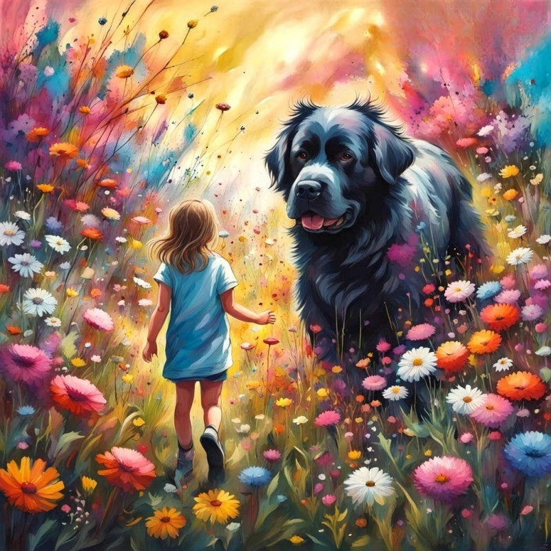 Newfoundland Dog | Diamond Painting