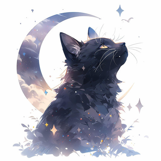 Midnight Cat | Diamond Painting