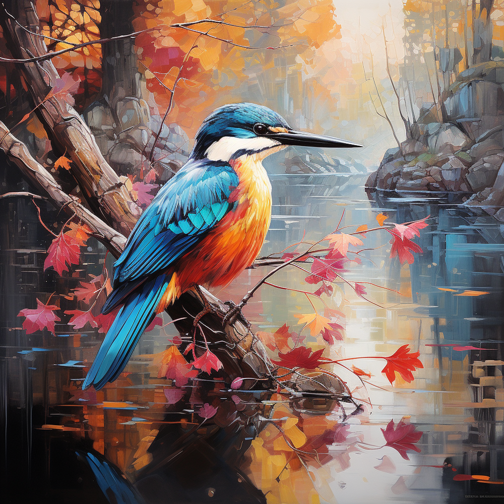 Kingfisher | Diamond Painting