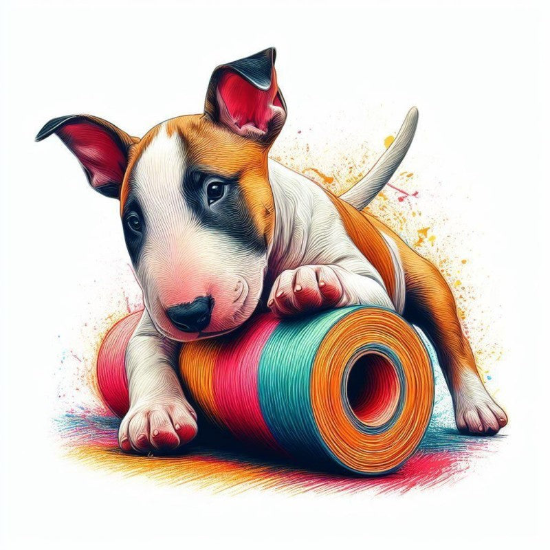 English Bull Terrier Dog | Diamond Painting