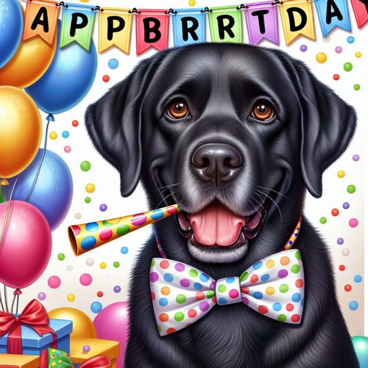 Black Labrador Dog | Diamond Painting