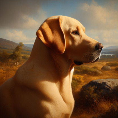 Yellow Labrador Dog | Diamond Painting
