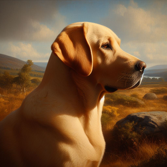 Yellow Labrador Dog | Diamond Painting
