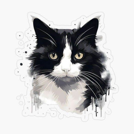 Tuxedo Cat  | Diamond Painting