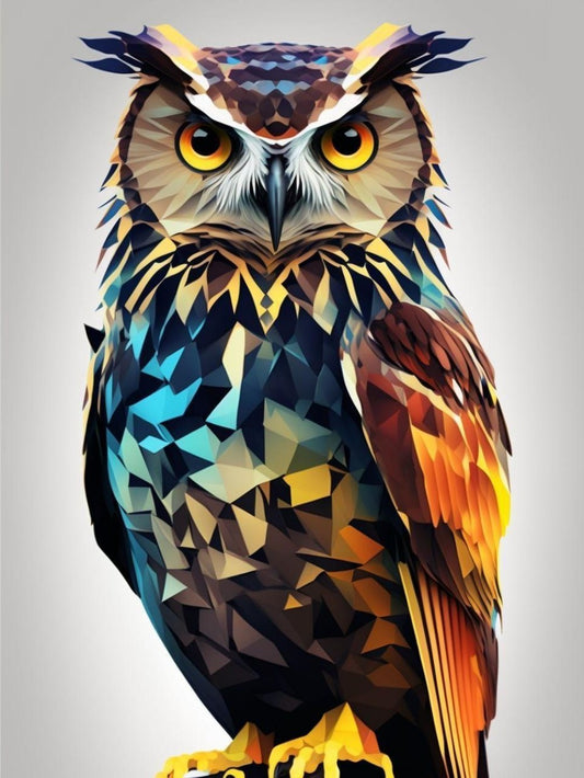 Colorful Owl | Diamond Painting