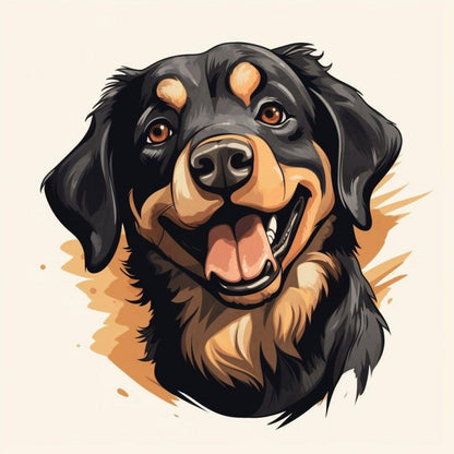 Rottweiler Dog | Diamond Painting