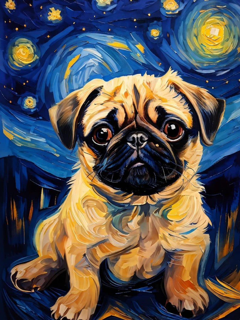 Dog Pug | Diamond Painting