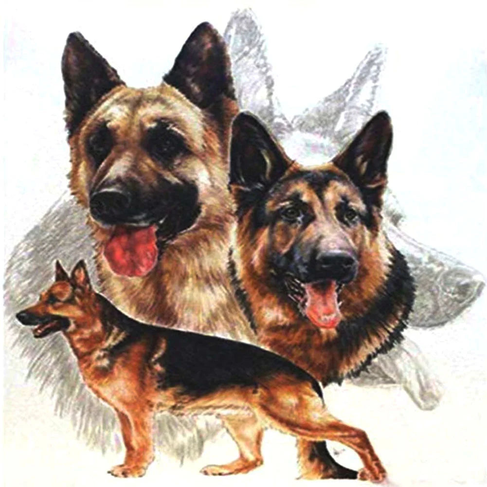 Fierce Dog German Shepherd | Diamond Painting