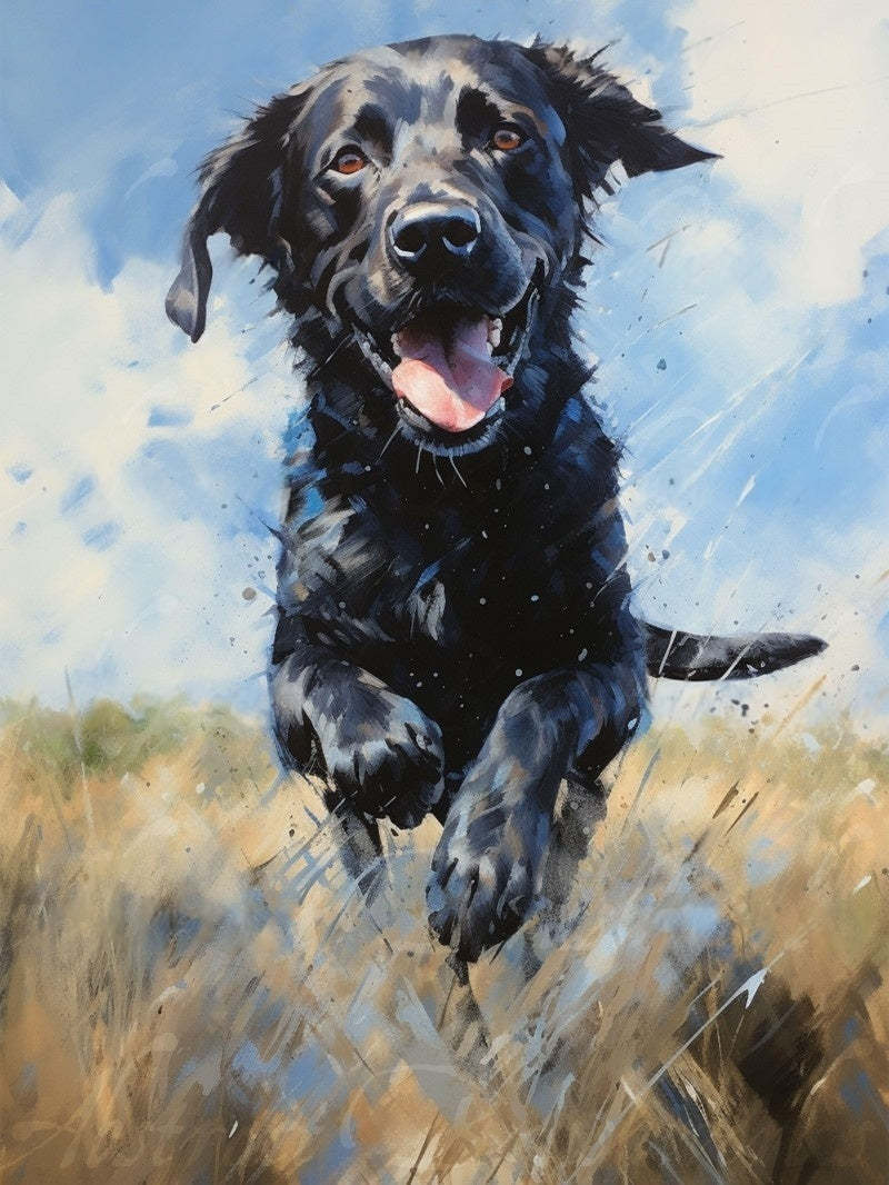 Black Labrador Dog | Diamond Painting