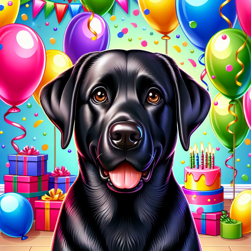 Black Labrador Dog | Diamond Painting