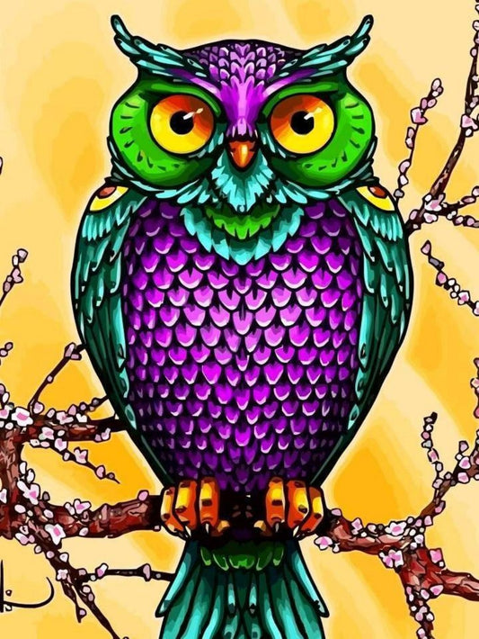 Colorful Owl | Diamond Painting