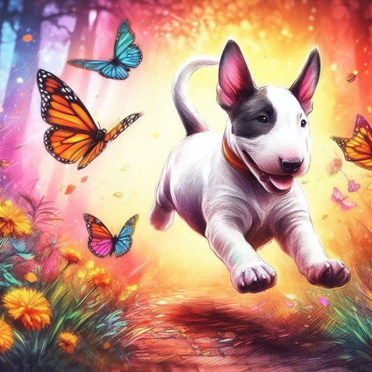 English Bull Terrier Dog | Diamond Painting