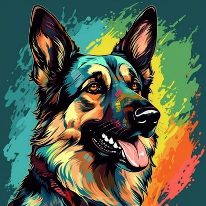 Dog German Shepherd | Diamond Painting