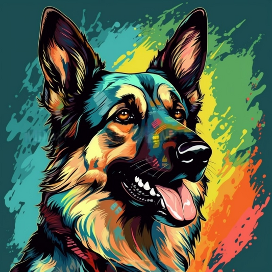 Dog German Shepherd | Diamond Painting