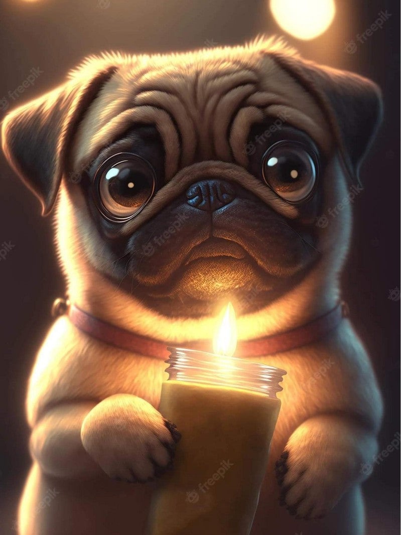 Dog Pug | Diamond Painting