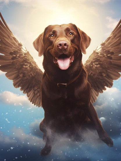 Chocolate Labrador Dog | Diamond Painting
