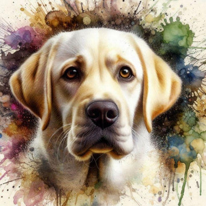 Yellow Labrador Dog | Diamond Painting