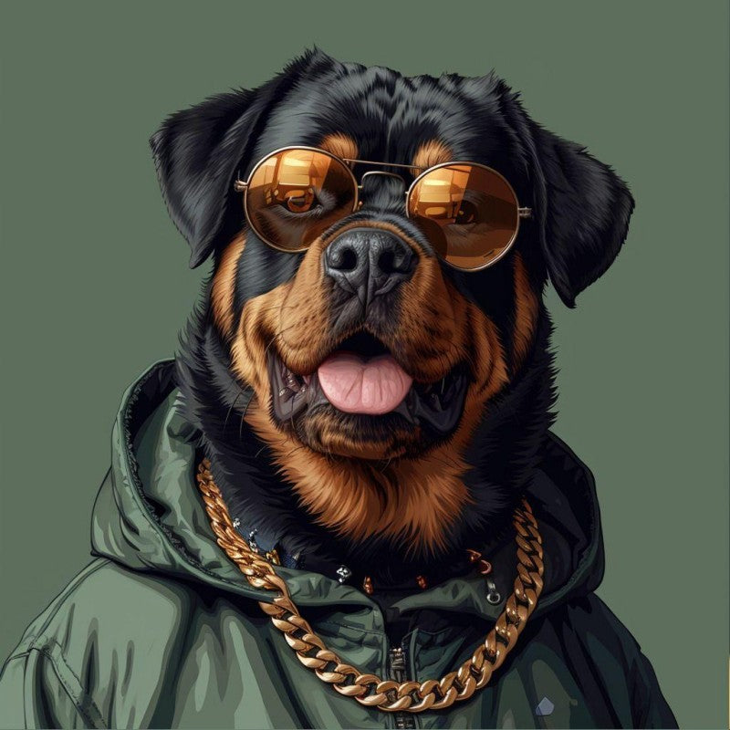 Rottweiler Dog | Diamond Painting
