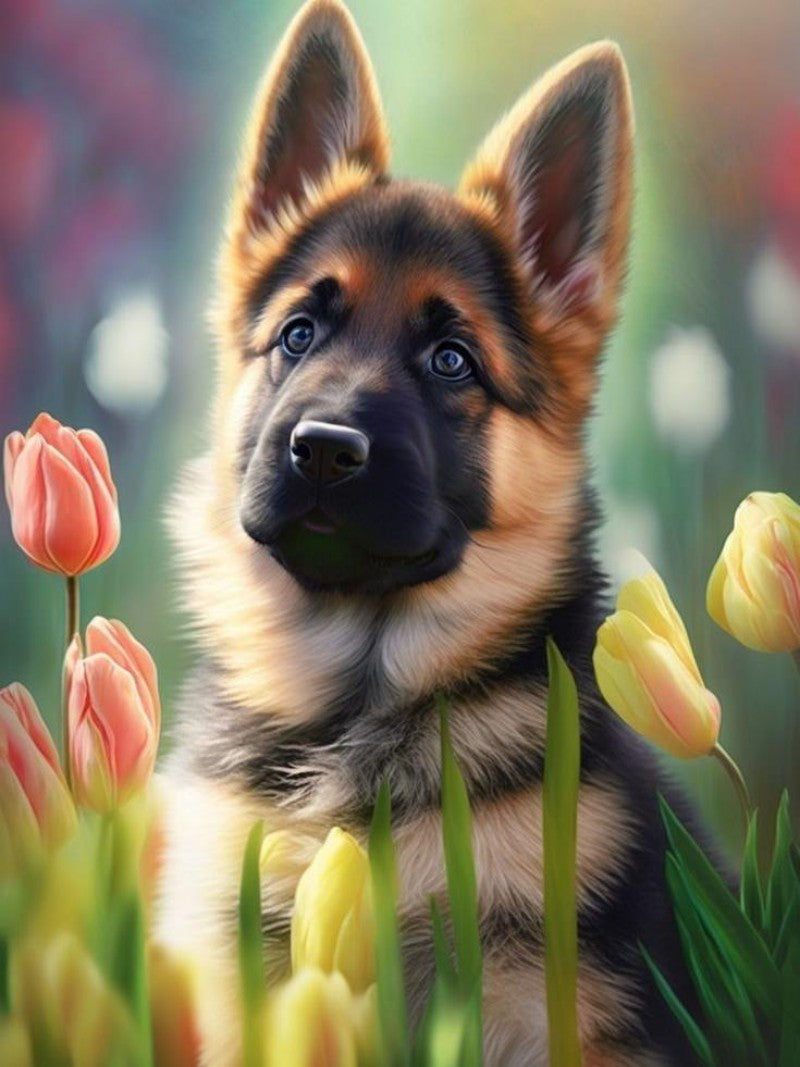 Dog German Shepherd | Diamond Painting