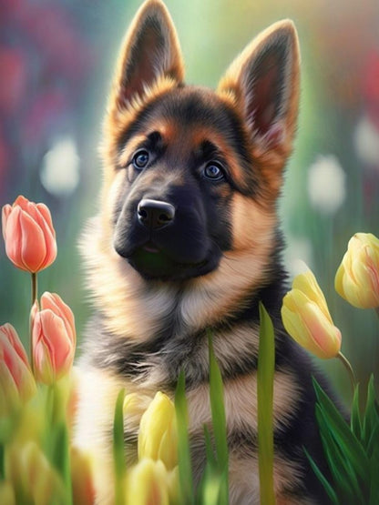 Dog German Shepherd | Diamond Painting