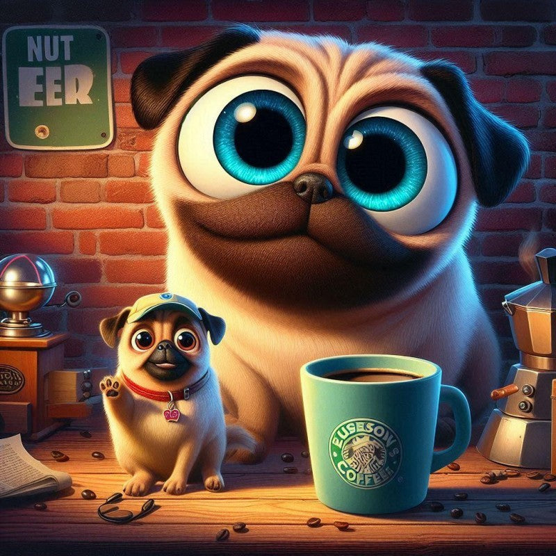 Dog Pug | Diamond Painting