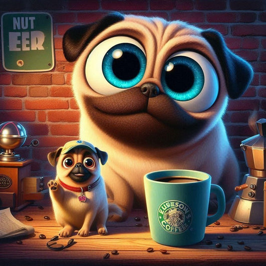 Dog Pug | Diamond Painting