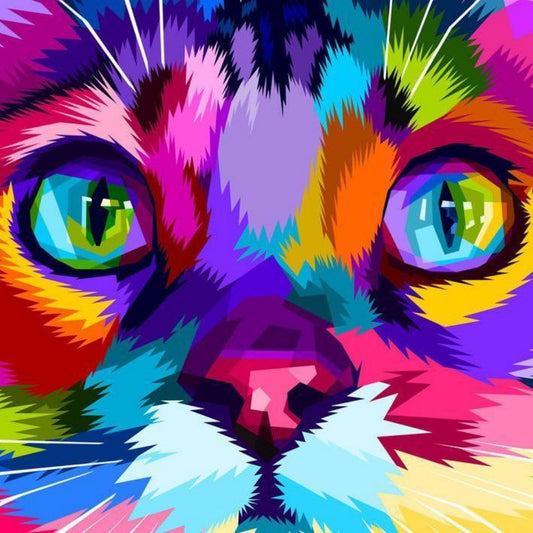 Colorful Cat | Diamond Painting