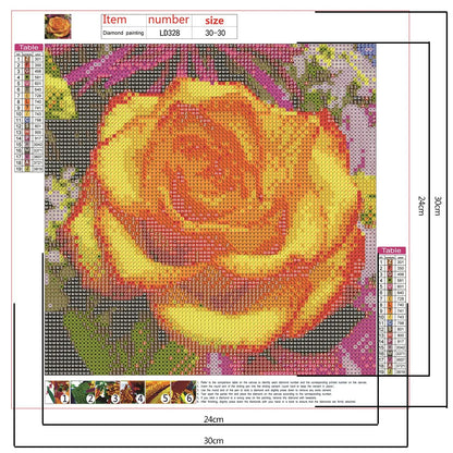 Yellow Flower | Diamond Painting