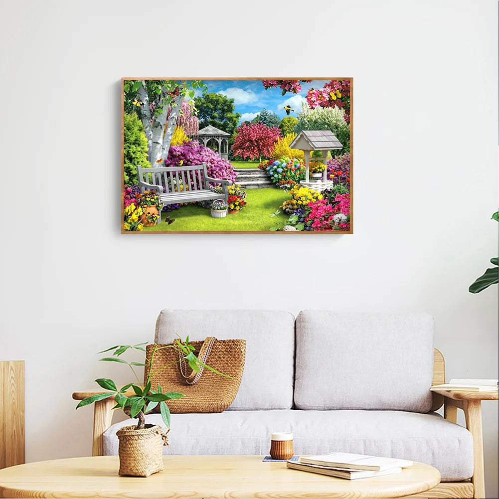 Garden Chair Flower | Diamond Painting