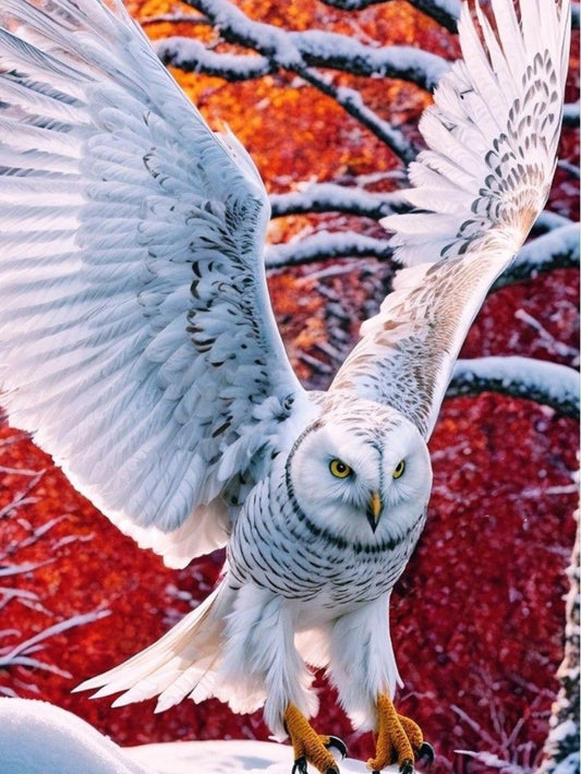 Snowy owl (White Owl) | Diamond Painting