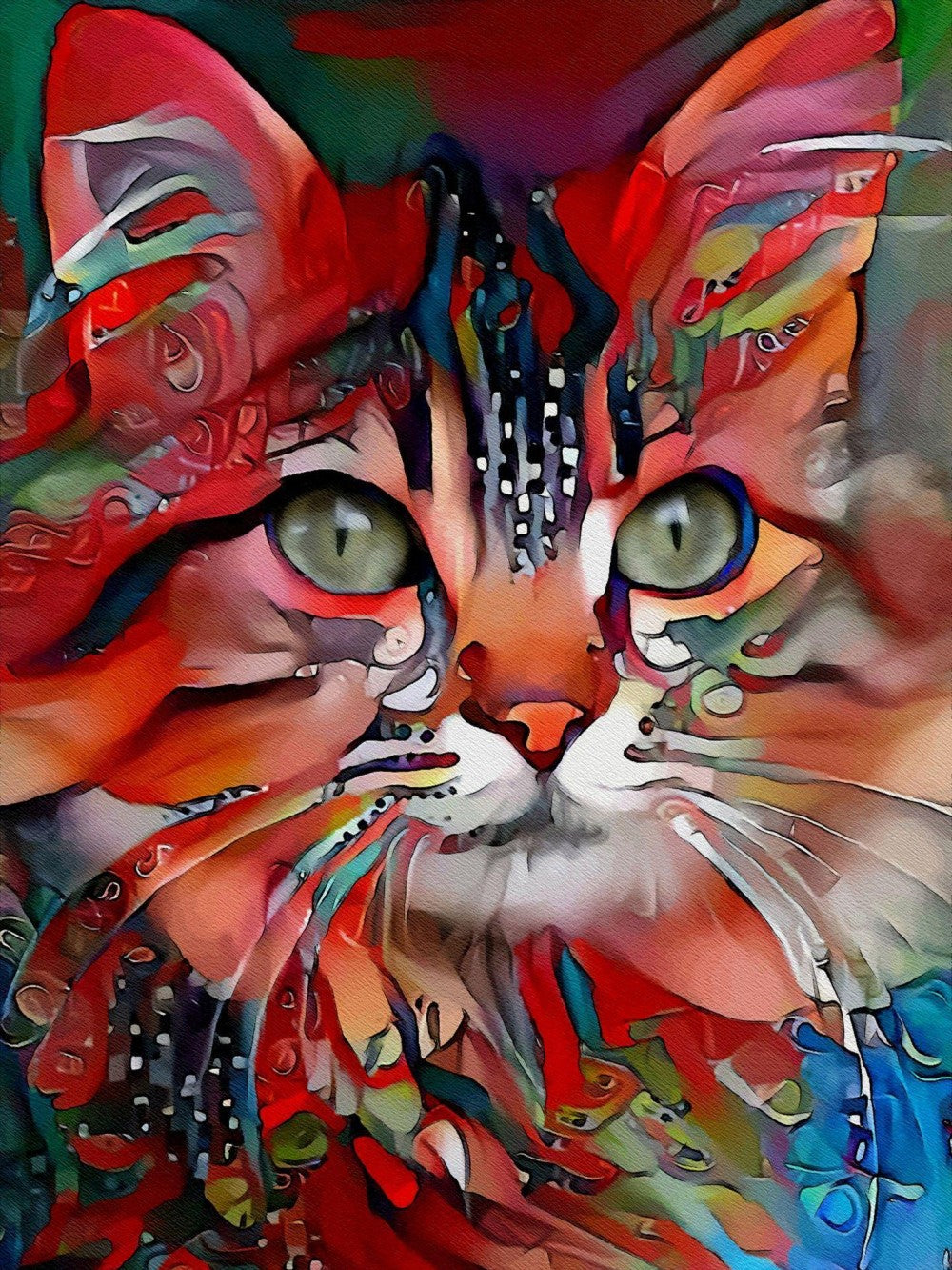 Colorful Cat | Diamond Painting