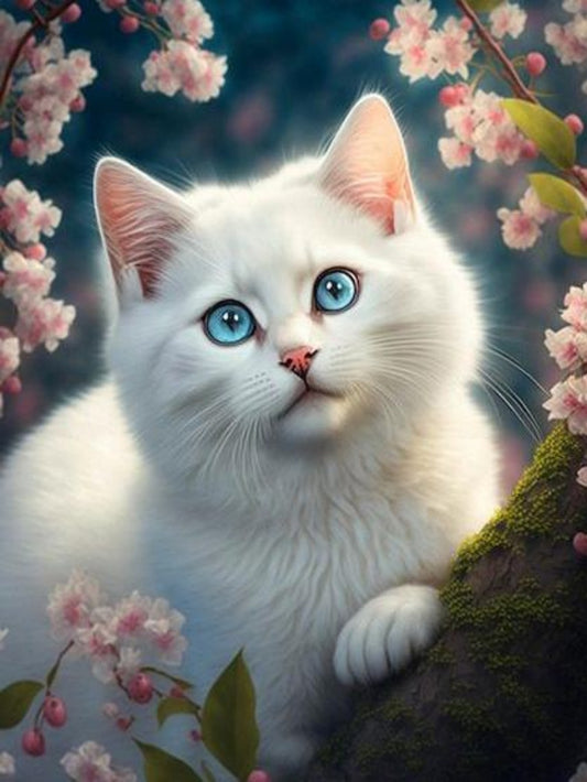 White Cat | Diamond Painting