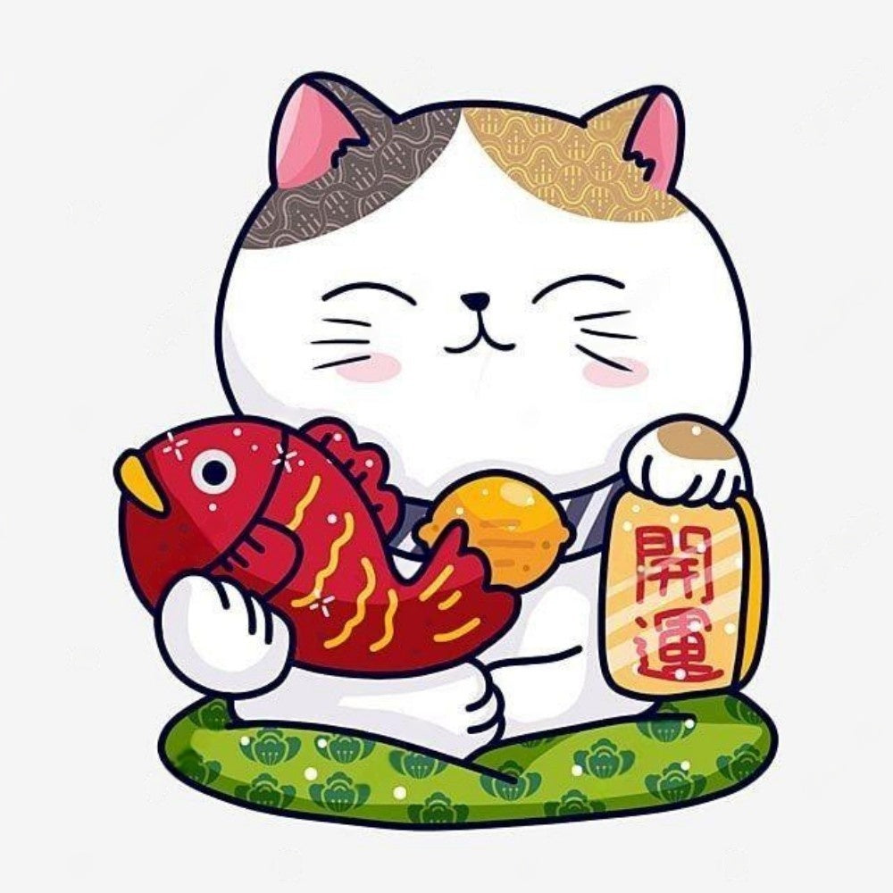 Bell Lucky Cat | Diamond Painting