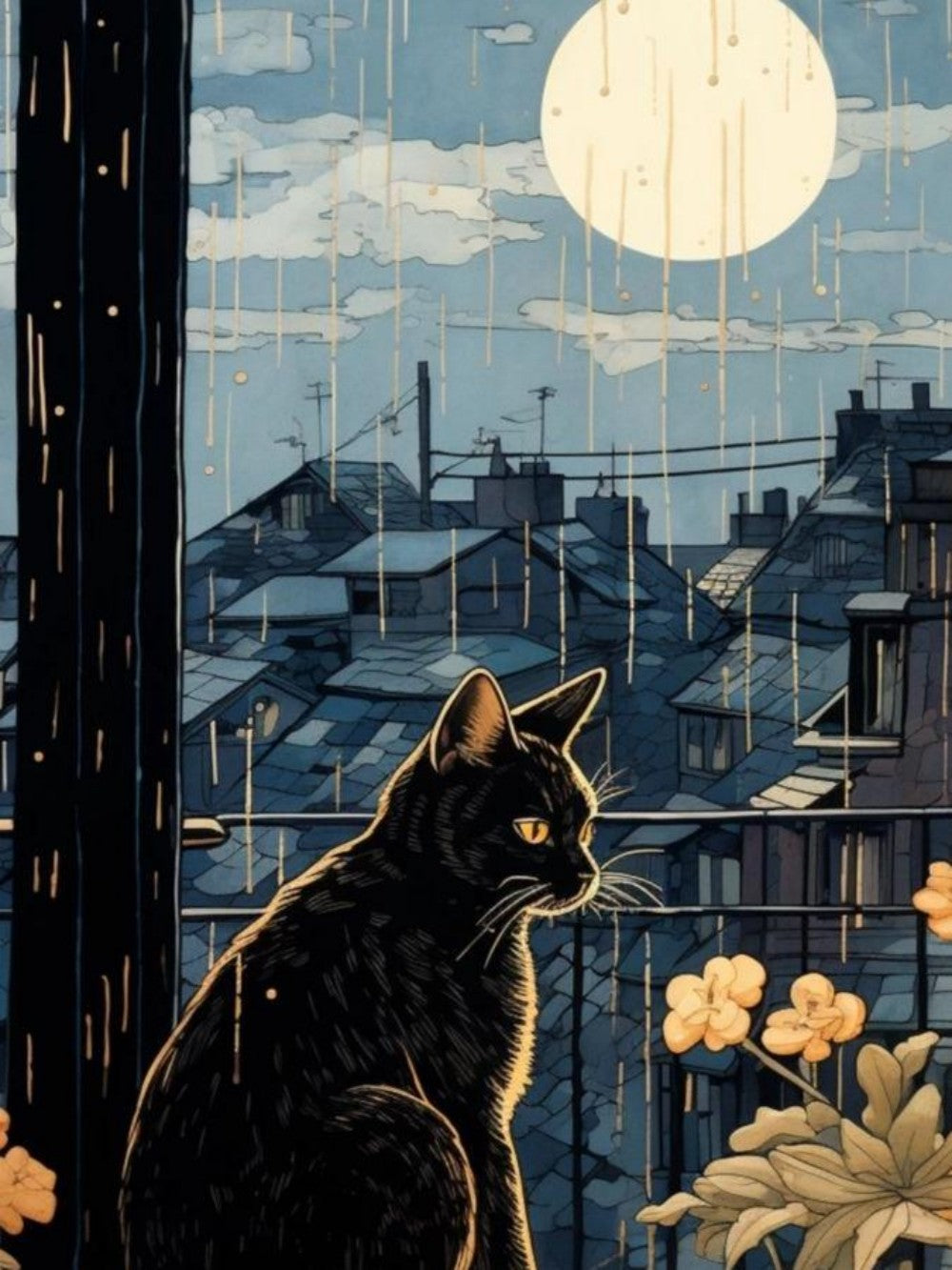 Midnight Cat | Diamond Painting