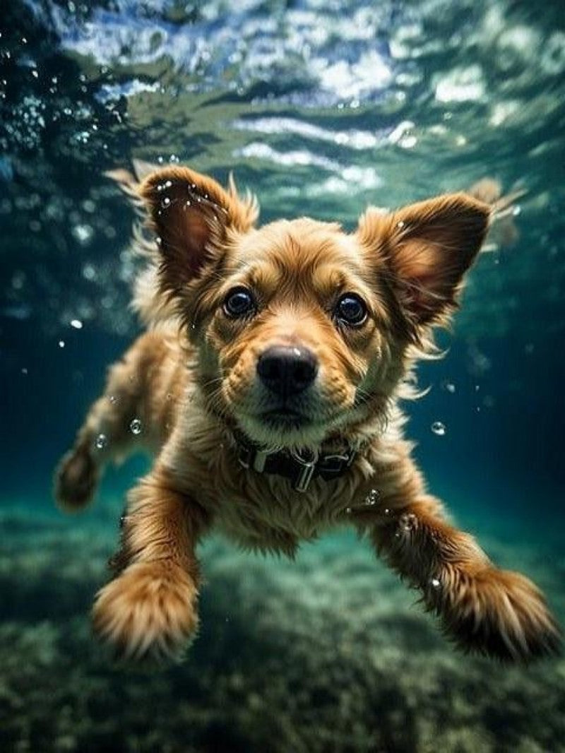 Underwater Dog | Diamond Painting