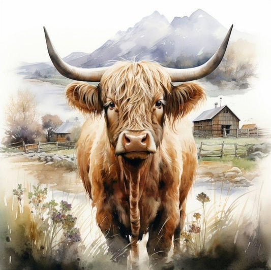 Highland Cow | Diamond Painting