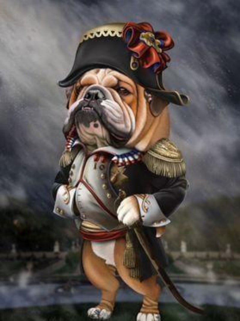 Dog English Bulldog | Diamond Painting