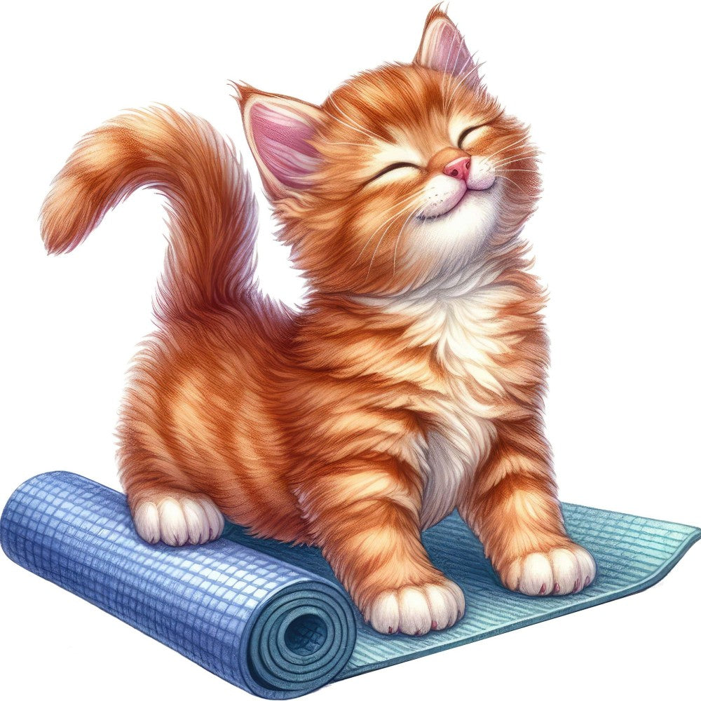 Cats Doing Yoga | Diamond Painting