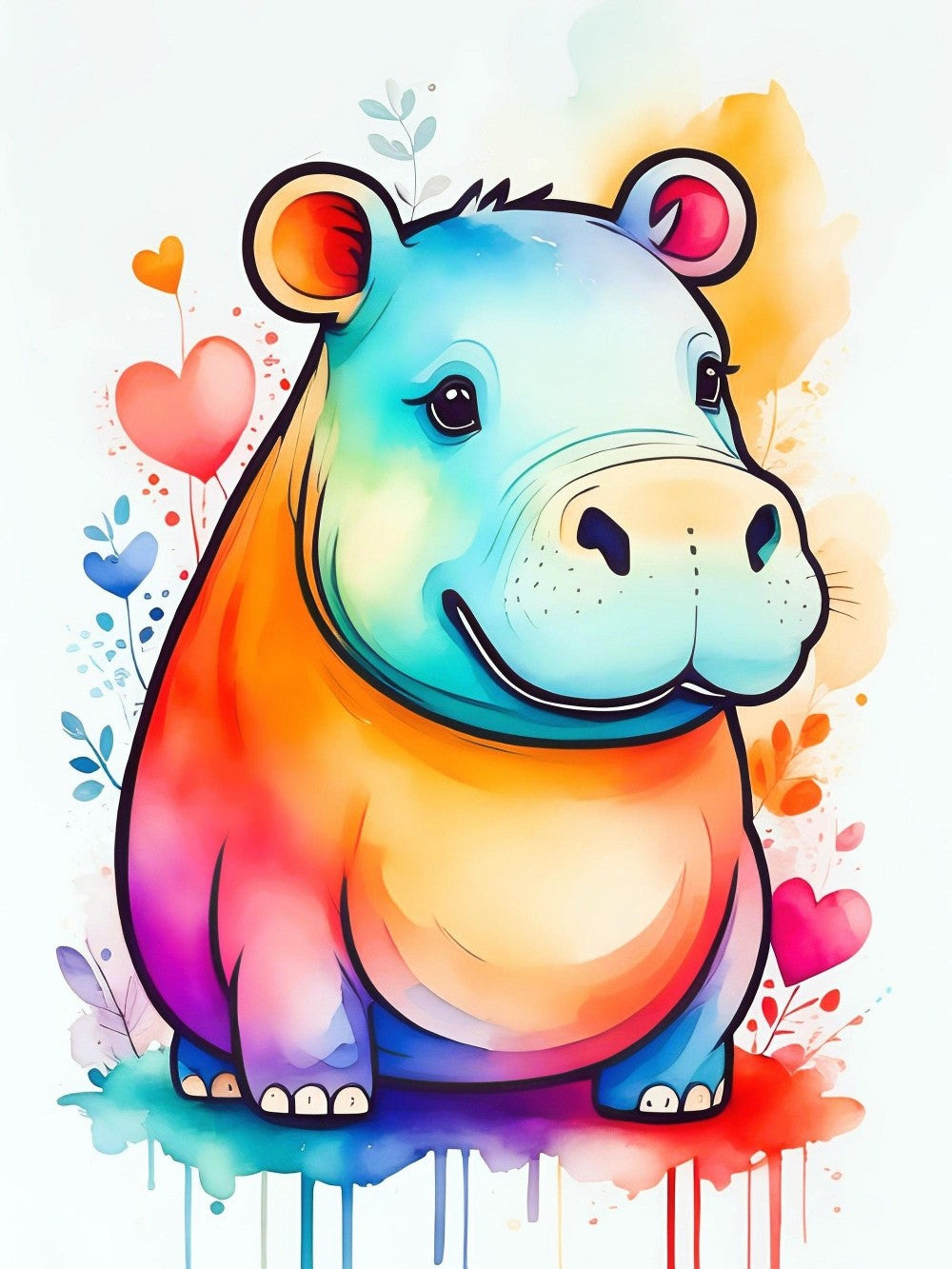 Hippo | Diamond Painting