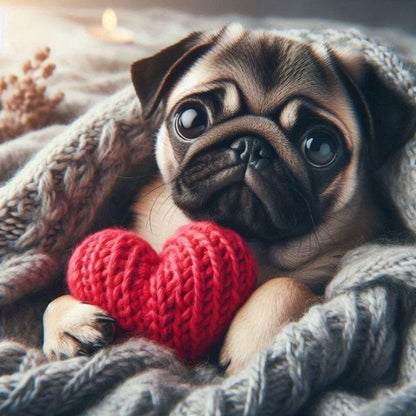 Dog Pug | Diamond Painting