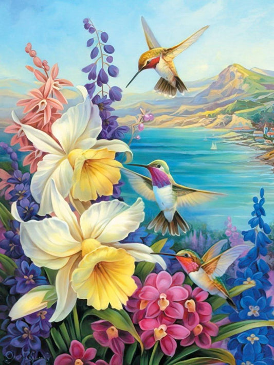 Birds and Flowers | Diamond Painting