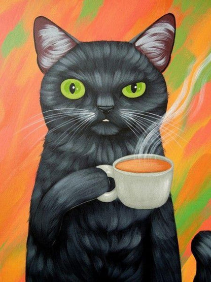 Cat Cafe Coffee | Diamond Painting