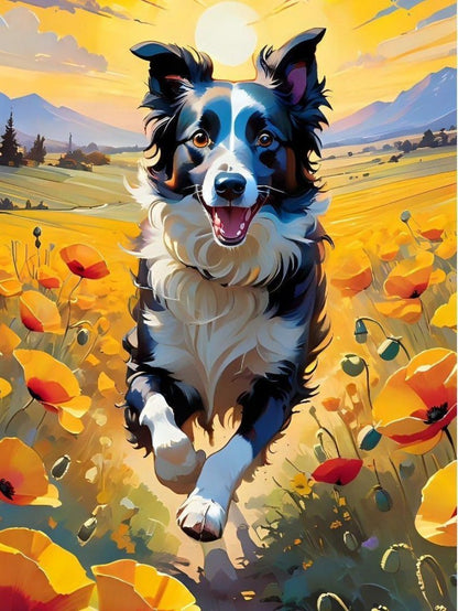 Dog Border Collie | Diamond Painting