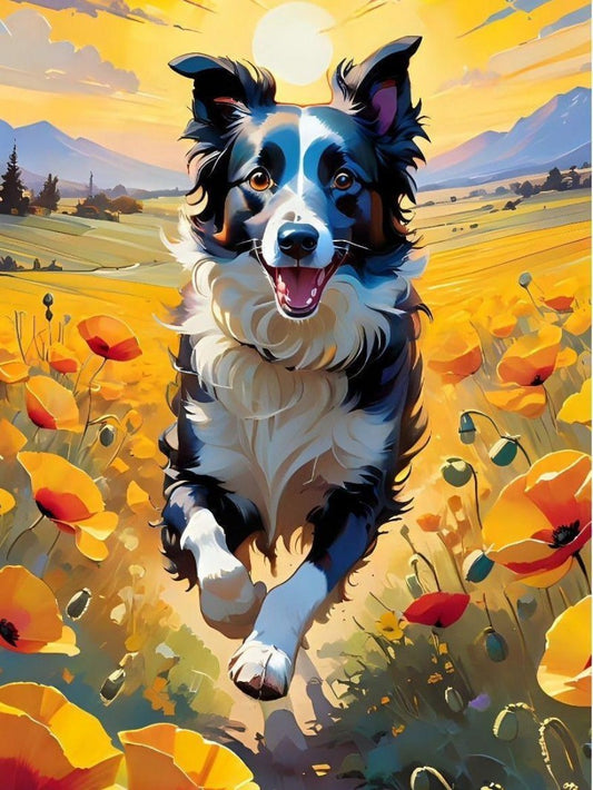 Dog Border Collie | Diamond Painting